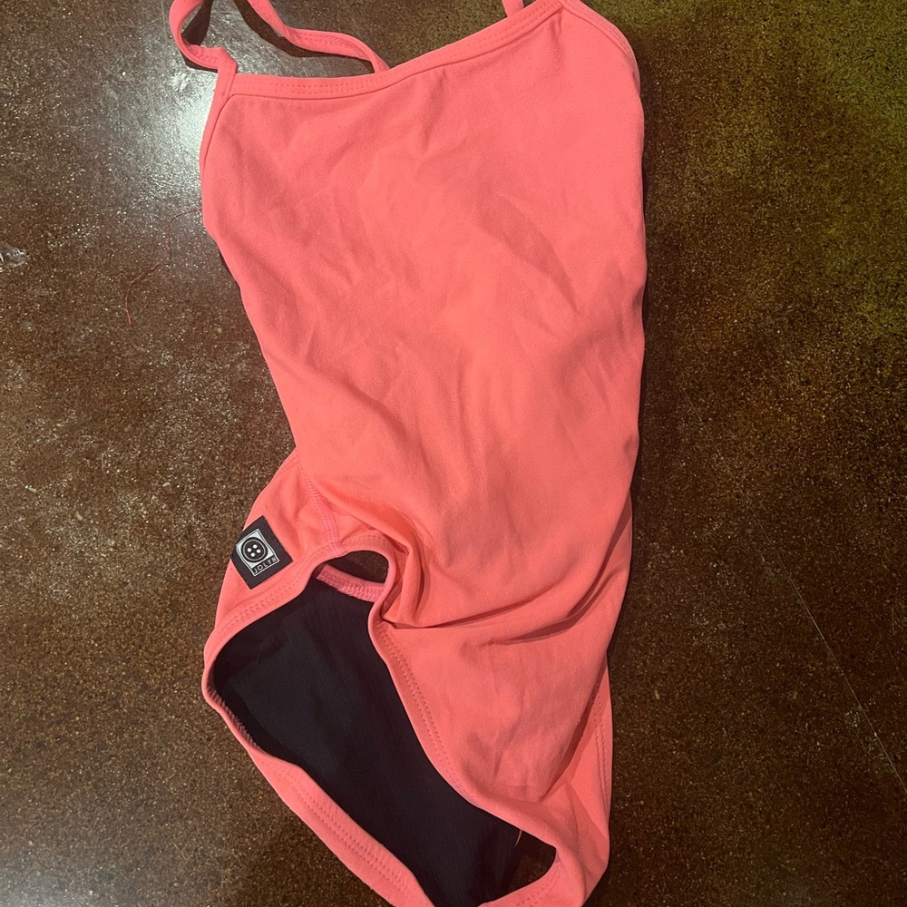 Pink Jolyn One Piece Tie Back Swimsuit Gem
